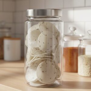 Jeera rice kapada small sun-dried rice papad from Berhampur Odisha