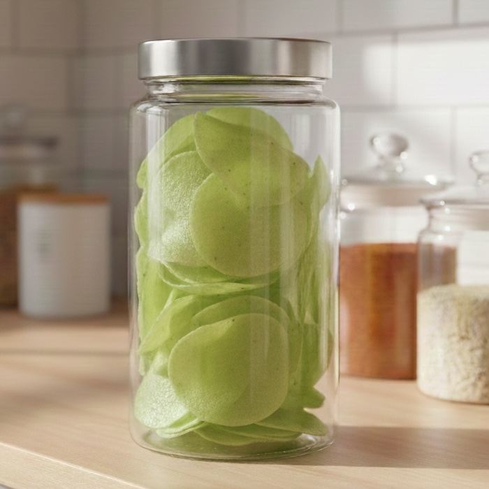 Pudina rice kapada small sun-dried rice papad from Berhampur Odisha