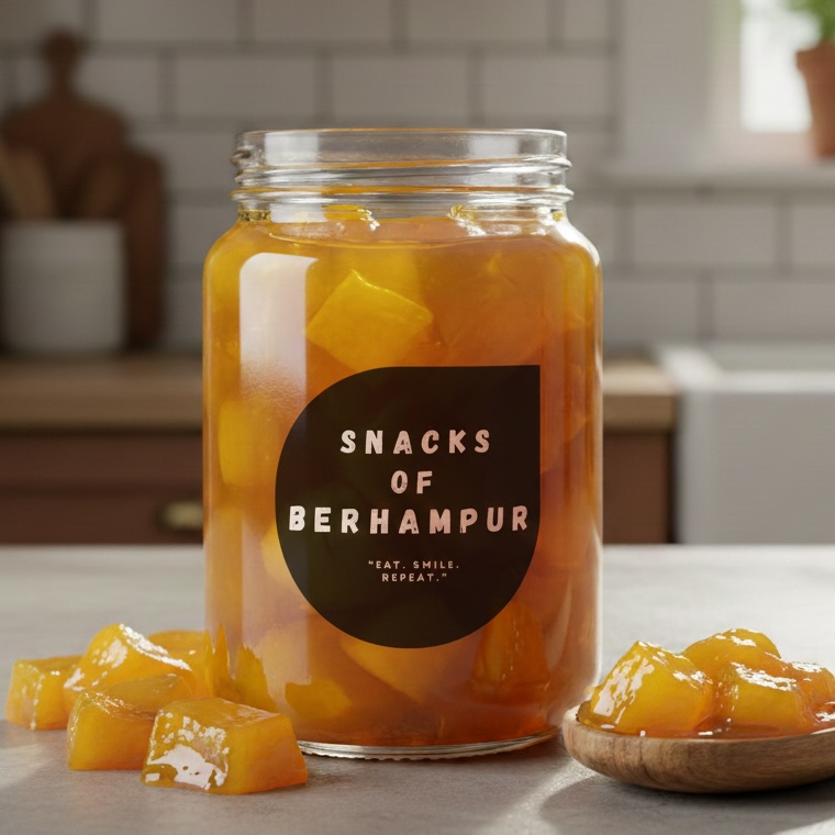 Sweet mango jelly traditional sweet pickle from Berhampur Odisha