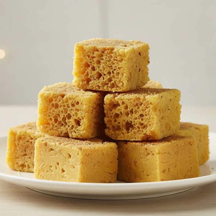 Mysore pak sweet with rich ghee texture from Snacks of Berhampur