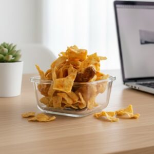 Ganthiya ribbons crispy gram flour namkeen from Berhampur Odisha