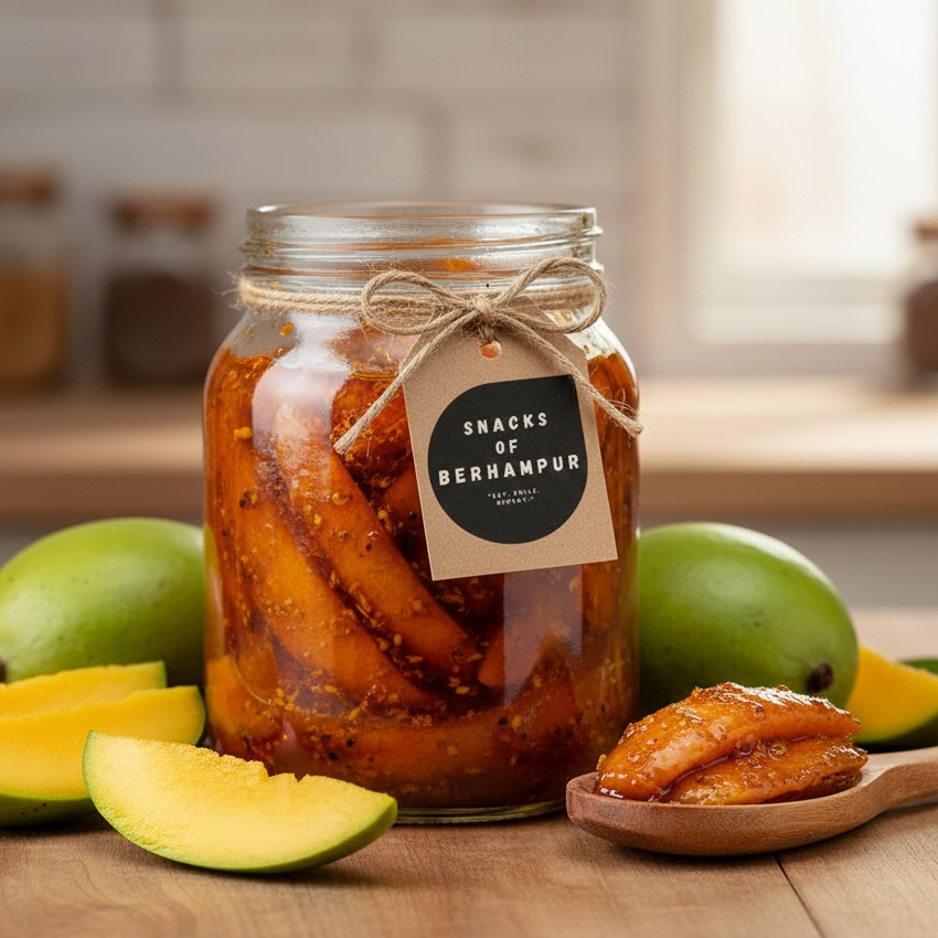 Mango Lollipop Pickle with boneless sweet mango pieces