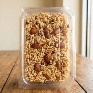 Special puffed rice cakes muan from Berhampur Odisha