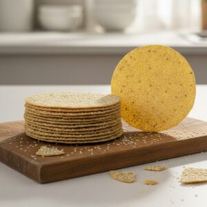 Handmade jeera papad with cumin seeds