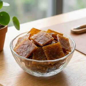 Jaggery aam papad traditional mango jelly sweet