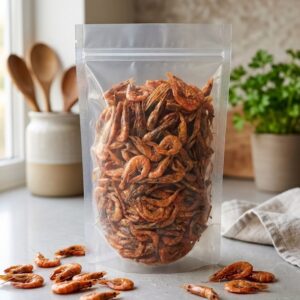 Big size red dried prawns coastal seafood