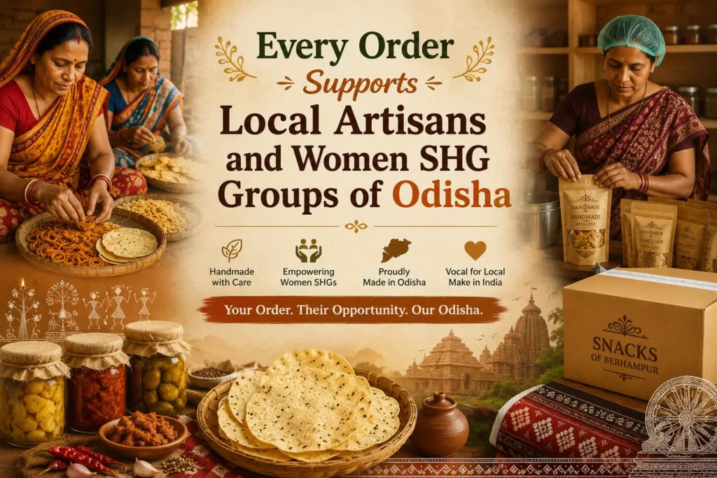 Supporting Women SHGs, Local Artisans & Traditional Odisha Food Makers