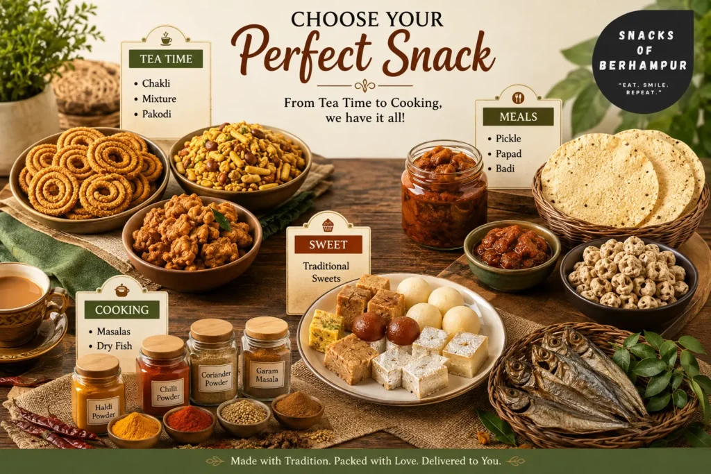 Guide to choosing authentic Odisha snacks online for different tastes and occasions
